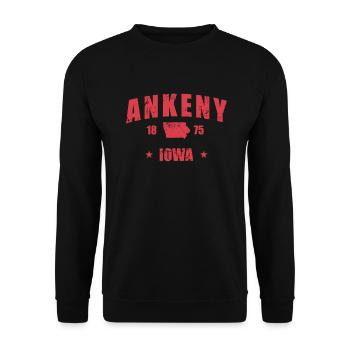Iowa Ankeny 1875 États-Unis Amérique - Sweat-shirt Unisexe - noir - Devant - Alina (178cm) & Michal (187cm)