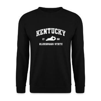 Kentucky 1792 Bluegrass State États-Unis Amérique - Sweat-shirt Unisexe - noir - Devant - Alina (178cm) & Michal (187cm)