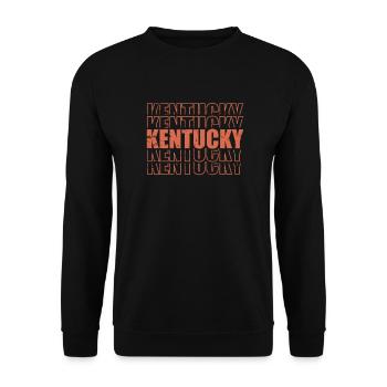 Kentucky USA Amerika Bundesstaat - Unisex Pullover - Schwarz - Vorne - Alina (178cm) & Michal (187cm)