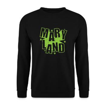 Maryland USA Amerika Bundesstaat - Unisex Pullover - Schwarz - Vorne - Alina (178cm) & Michal (187cm)