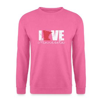 Minnesota Love USA Amerika Bundesstaat - Unisex Pullover - Pink - Vorne
