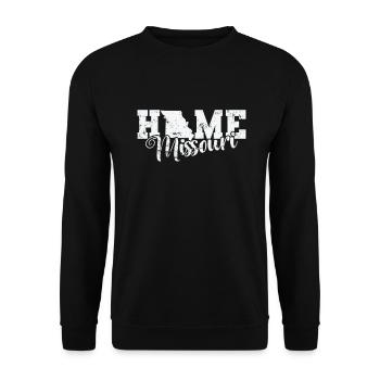 Missouri Home USA America - Unisex Sweatshirt - black - Front - Alina (178cm) & Michal (187cm)