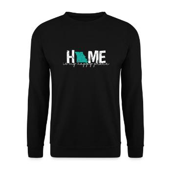 Missouri Home est mon heureux endroit USA Amérique - Sweat-shirt Unisexe - noir - Devant - Alina (178cm) & Michal (187cm)