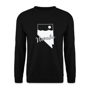 Nevada USA America State - Unisex Sweatshirt - black - Front - Alina (178cm) & Michal (187cm)