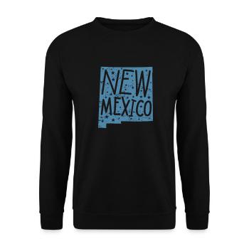 Nouveau Mexique Carte Contour USA Amérique - Sweat-shirt Unisexe - noir - Devant - Alina (178cm) & Michal (187cm)
