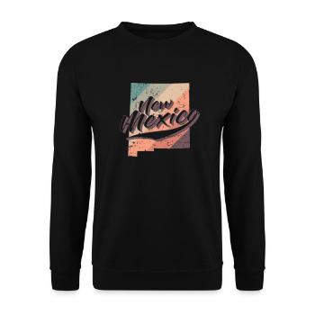 New Mexico USA Amerika Bundesstaat - Unisex Pullover - Schwarz - Vorne - Alina (178cm) & Michal (187cm)