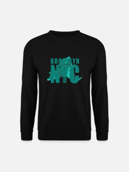 New York Brooklyn NYC États-Unis Amérique - Sweat-shirt Unisexe - noir