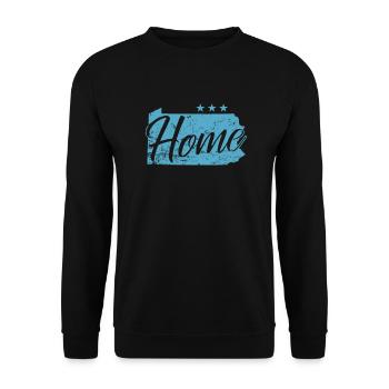 Pennsylvania Home USA America - Unisex Sweatshirt - black - Front - Alina (178cm) & Michal (187cm)