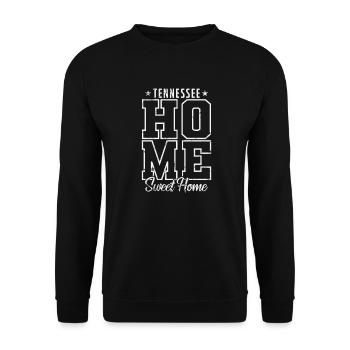 Tennessee Home Sweet Home USA Amerika - Unisex Pullover - Schwarz - Vorne - Alina (178cm) & Michal (187cm)