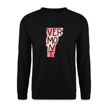 Vermont États-Unis Amérique État - Sweat-shirt Unisexe - noir - Devant - Alina (178cm) & Michal (187cm)