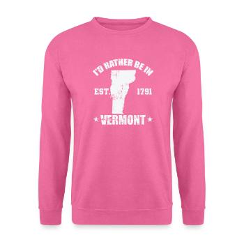 Vermont I'd rather be in Vermont Est.1791 - Unisex Pullover - Pink - Vorne