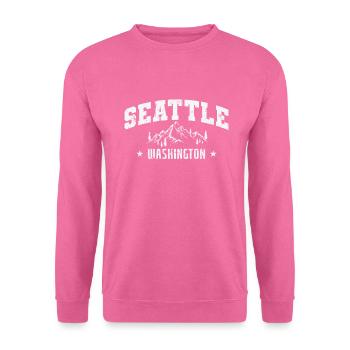 Washington Seattle USA Amerika Bundesstaat - Unisex Pullover - Pink - Vorne