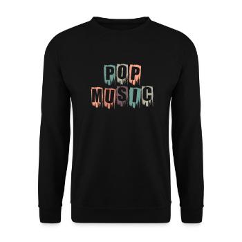 Pop Music R'n'B Singers Stars Rap - Unisex Sweatshirt - black - Front - Alina (178cm) & Michal (187cm)