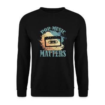 Pop Music Matters R'n'B Singer Stars - Unisex Sweatshirt - black - Front - Alina (178cm) & Michal (187cm)