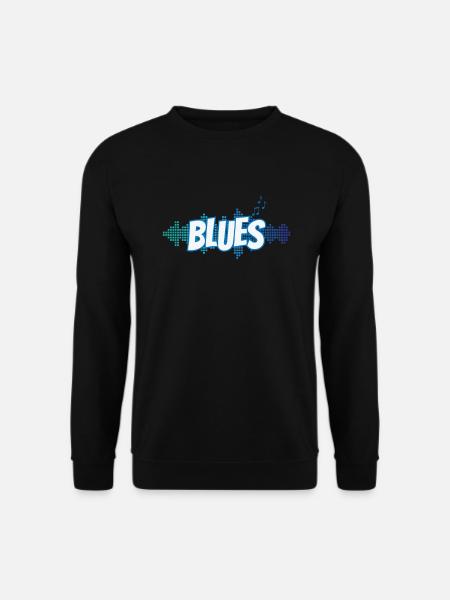 Blues Music Genre Trumpet Jazz - Unisex Sweatshirt - black