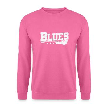 Blues with Guitar Musik Trompete - Unisex Pullover - Pink - Vorne