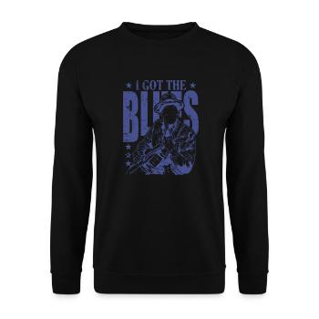 I got the Blues Music Trumpet - Unisex Sweatshirt - black - Front - Alina (178cm) & Michal (187cm)