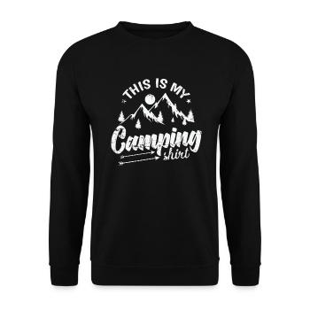 Ce sont mes vacances Camping Design Freedom - Sweat-shirt Unisexe - noir - Devant - Alina (178cm) & Michal (187cm)