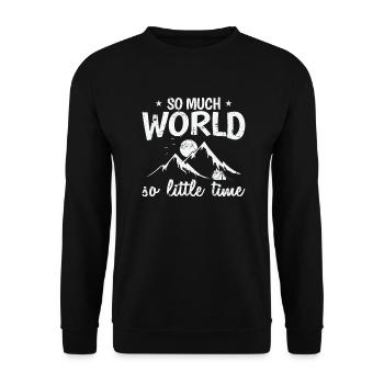 Tant de monde, si peu de vacances temporelles - Sweat-shirt Unisexe - noir - Devant - Alina (178cm) & Michal (187cm)