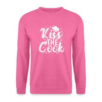 Kiss the Cook Chefkoch Hobby Essen Küche - Unisex Pullover - Pink - Vorne