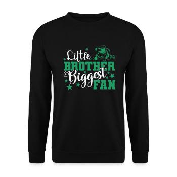 Little Brother Biggest Fan Wrestling Show Fight - Unisex Sweatshirt - black - Front - Alina (178cm) & Michal (187cm)