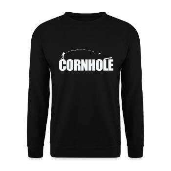 Cornhole Sport Game Leisure Friends - Unisex Sweatshirt - black - Front - Alina (178cm) & Michal (187cm)