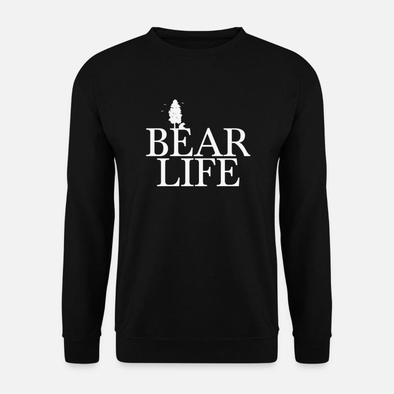 Ours Vie Animal forestier - Sweat-shirt Unisexe - noir