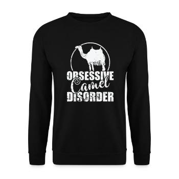 Trouble obsessionnel du chameau dromadaire - Sweat-shirt Unisexe - noir - Devant - Alina (178cm) & Michal (187cm)