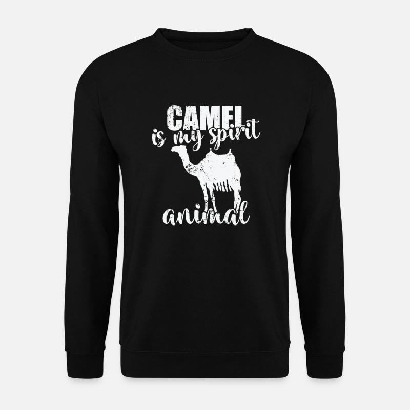 Camel is my Spirit Animal Dromedar - Unisex Pullover - Schwarz