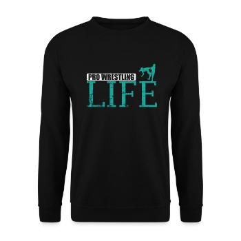 Pro Wrestling Life Show Combat - Sweat-shirt Unisexe - noir - Devant - Alina (178cm) & Michal (187cm)