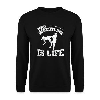 Pro Wrestling is Life Show - Sweat-shirt Unisexe - noir - Devant - Alina (178cm) & Michal (187cm)