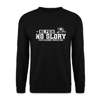 No Pain No Glory Professional Wrestling - Unisex Sweatshirt - black - Front - Alina (178cm) & Michal (187cm)
