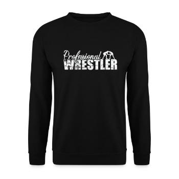 Ring de combat de spectacle de lutteur professionnel - Sweat-shirt Unisexe - noir - Devant - Alina (178cm) & Michal (187cm)