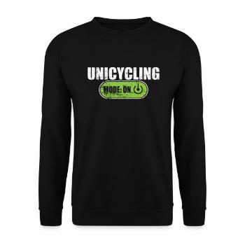 Mode monocycle sur Unicycle Balance Hobby - Sweat-shirt Unisexe - noir - Devant - Alina (178cm) & Michal (187cm)