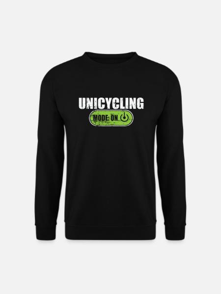 Unicycling Mode on Einrad Balance Hobby - Unisex Pullover - Schwarz