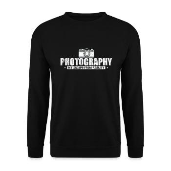 Photography My Escape from Reality Photographer - Unisex Sweatshirt - black - Front - Alina (178cm) & Michal (187cm)