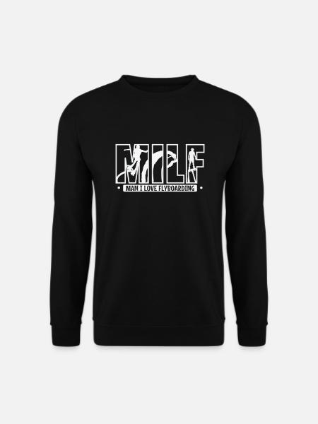 Woman Man I Love Flyboarding Wassersport - Unisex Pullover - Schwarz