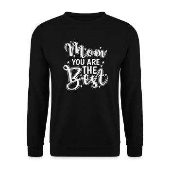 Mom you are the Best Mama Mother's Day - Unisex Sweatshirt - black - Front - Alina (178cm) & Michal (187cm)