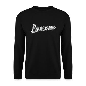 Lawsome Lawyer Profession Lawyer - Unisex Sweatshirt - black - Front - Alina (178cm) & Michal (187cm)
