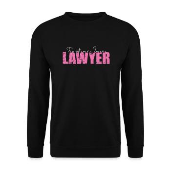 Trust me I'm a Lawyer Profession Jurist - Unisex Sweatshirt - black - Front - Alina (178cm) & Michal (187cm)