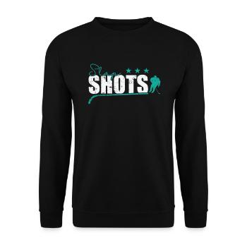 Slap Shots Eishockey - Unisex Pullover - Schwarz - Vorne - Alina (178cm) & Michal (187cm)