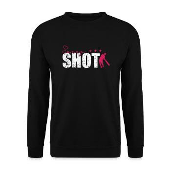 Sweep Shot Cricket - Sweat-shirt Unisexe - noir - Devant - Alina (178cm) & Michal (187cm)