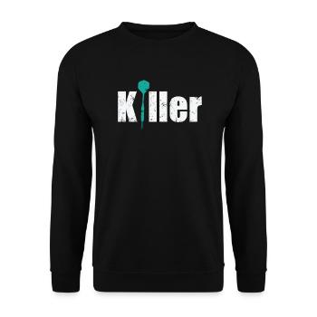 Lancer de fléchettes tueur - Sweat-shirt Unisexe - noir - Devant - Alina (178cm) & Michal (187cm)