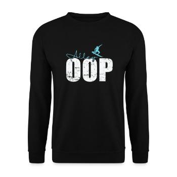 Alley Oop Surfing - Unisex Sweatshirt - black - Front - Alina (178cm) & Michal (187cm)