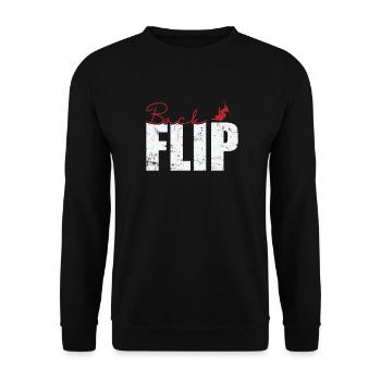 Backflip Skiing - Unisex Sweatshirt - black - Front - Alina (178cm) & Michal (187cm)