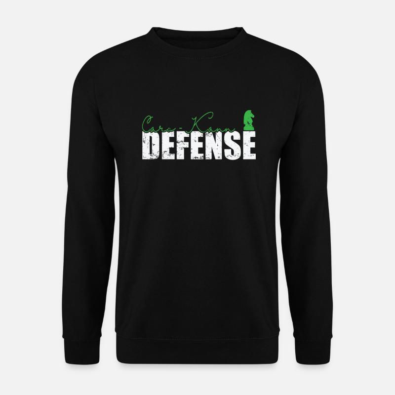 Caro-Kann Defense Schach - Unisex Pullover - Schwarz