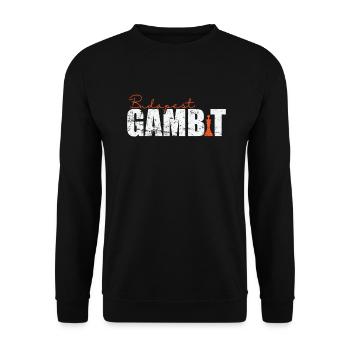 Budapester Gambit - Unisex Pullover - Schwarz - Vorne - Alina (178cm) & Michal (187cm)