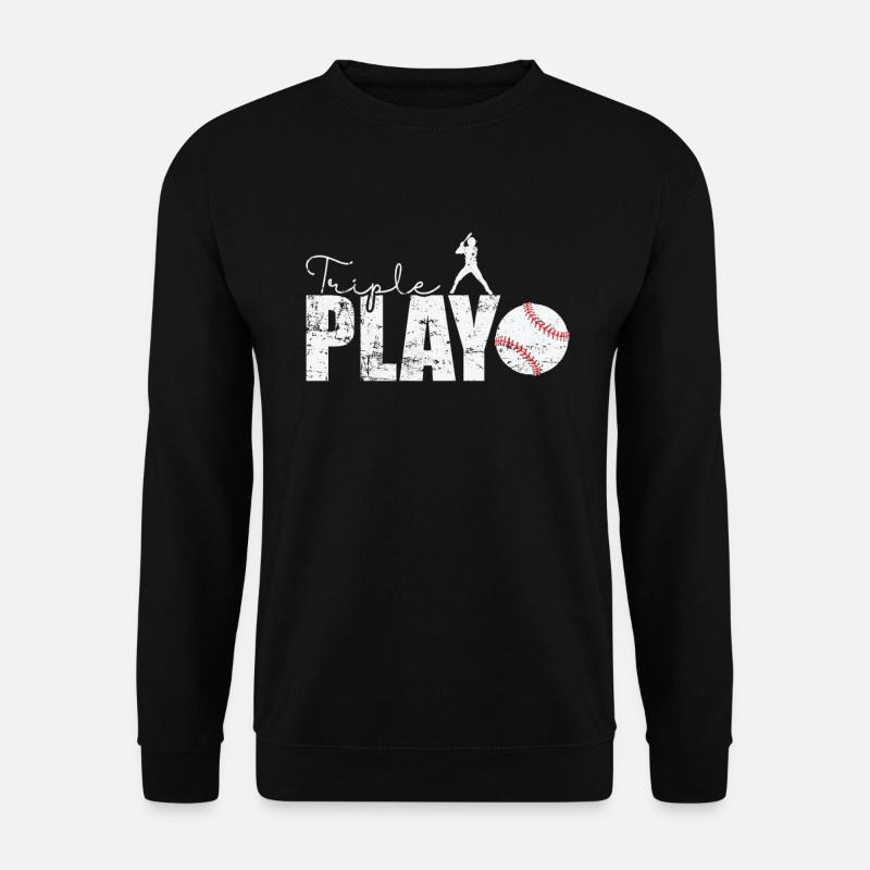 Triple Play Baseball - Unisex Pullover - Schwarz