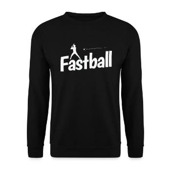 Fastball Baseball - Unisex Sweatshirt - black - Front - Alina (178cm) & Michal (187cm)