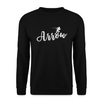 Arrow Football - Unisex Pullover - Schwarz - Vorne - Alina (178cm) & Michal (187cm)